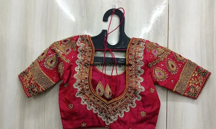 Chandu Tailorspl in bridal blouse